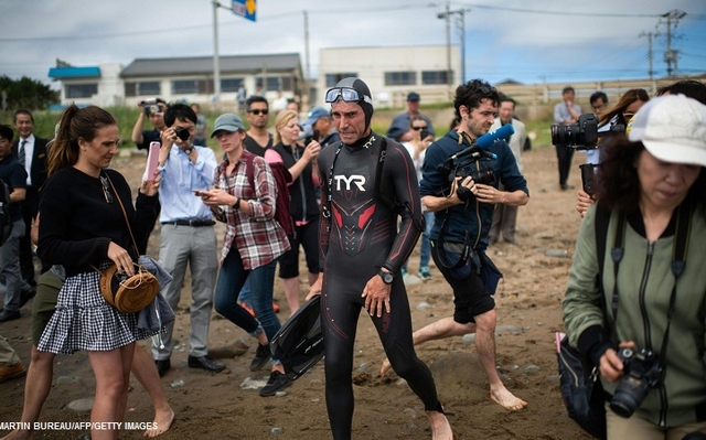 He swam from Japan to Hawaii and at times saw a piece of plastic in the ocean every three minutes