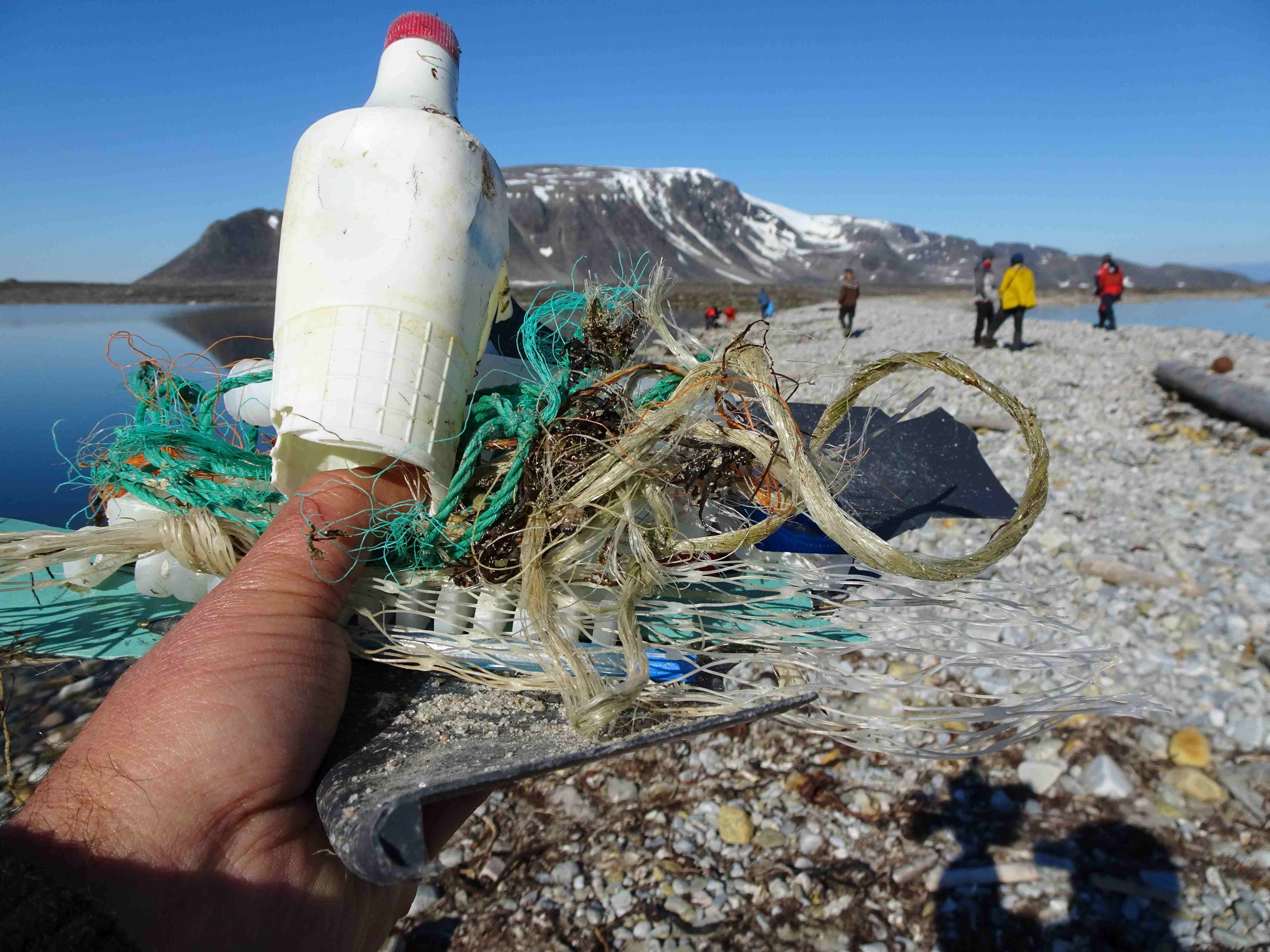 Up in the high Arctic at 78º North, Svalbard is not immune to plastic trash...