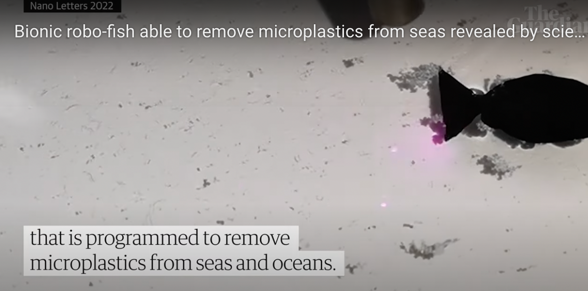 Scientists unveil bionic robo-fish to remove microplastics from seas