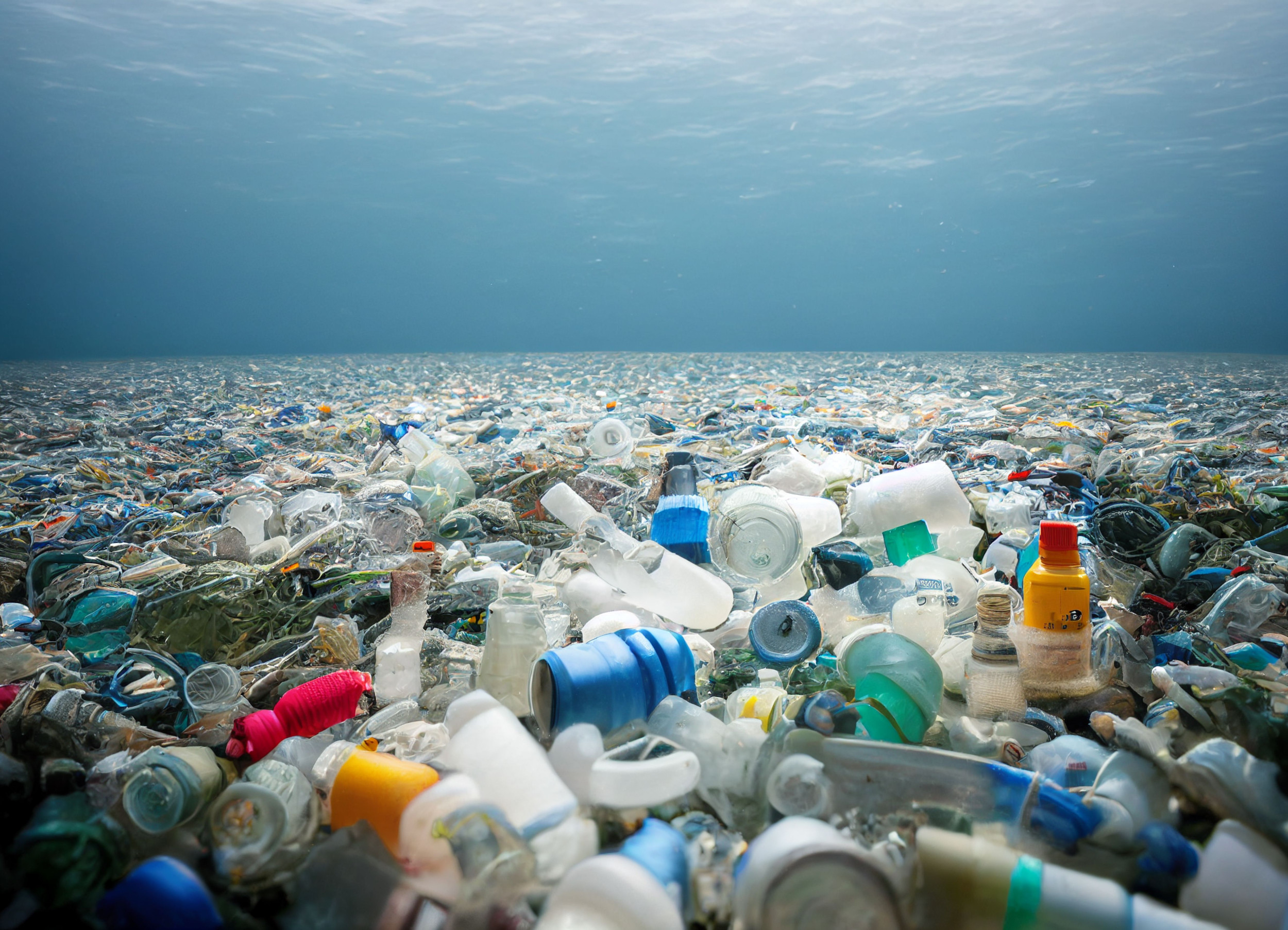 Lake Tahoe littered with thousands of plastic bag, bottle, and toy pieces