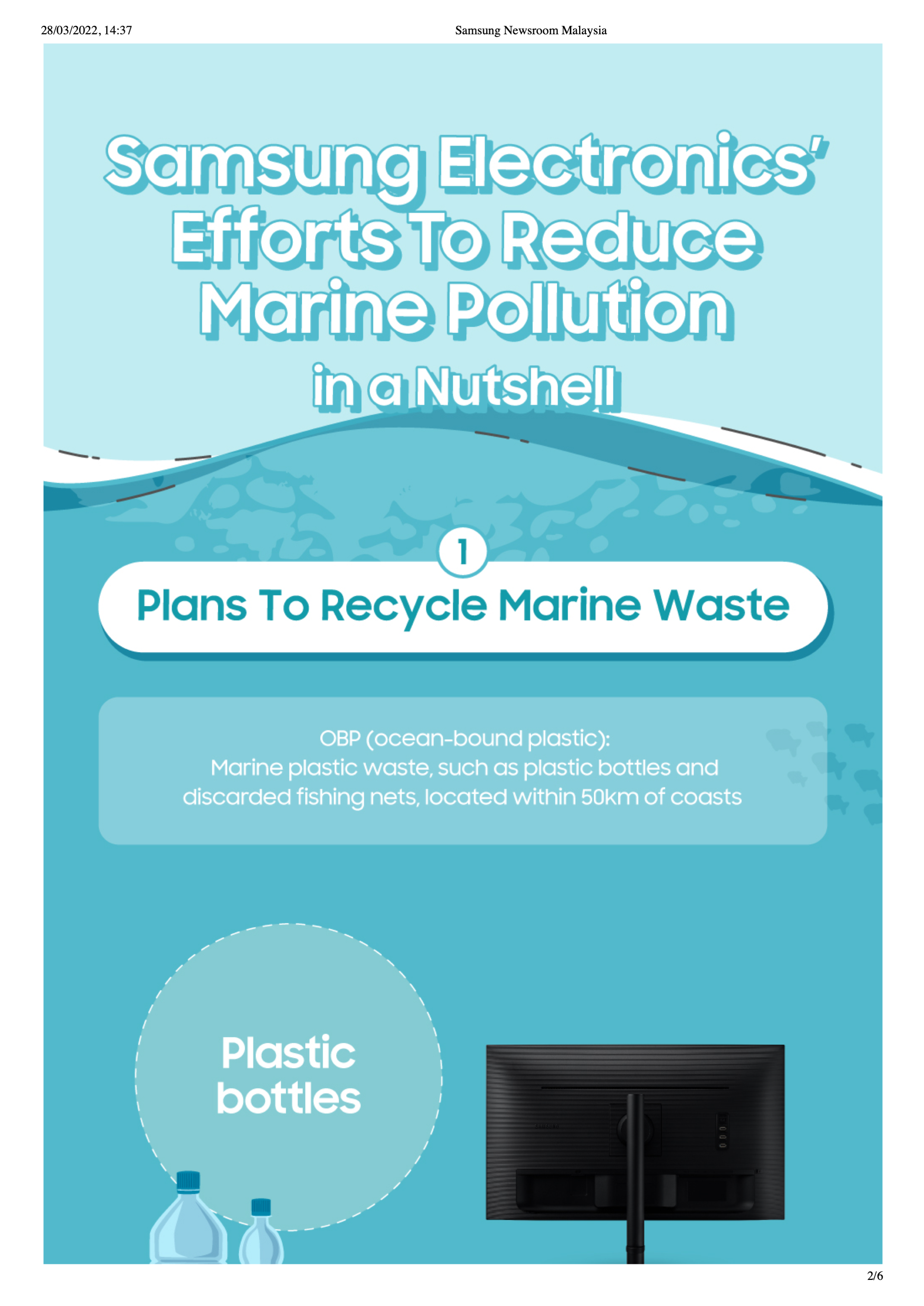 [Infographic] Samsung Electronics’ Efforts To Reduce Marine Pollution in a Nutshell